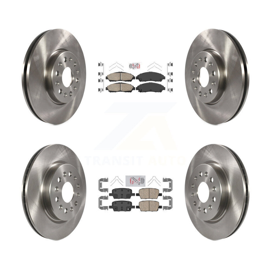 Front Rear Ceramic Pad And Brake Rotor Kit For Chevrolet Traverse GMC Acadia Blazer Buick K8A-101413