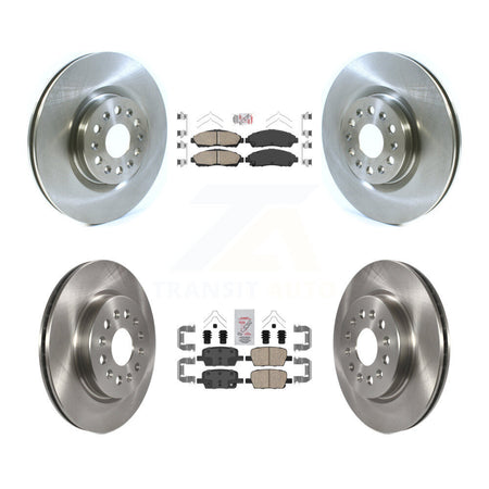 Front Rear Ceramic Pads And Disc Brake Rotors Kit For Cadillac XT5 Buick Enclave XT6 K8A-101416