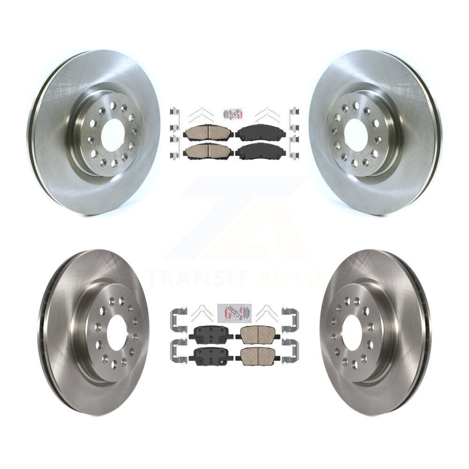 Front Rear Ceramic Pads And Disc Brake Rotors Kit For Cadillac XT5 Buick Enclave XT6 K8A-101417