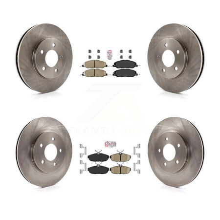 Front Rear Ceramic Pads And Disc Brake Rotors Kit For 2005-2010 Ford Mustang Base K8A-101437