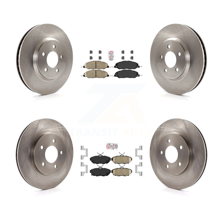 Front Rear Ceramic Pads And Disc Brake Rotors Kit For Ford Mustang K8A-101460