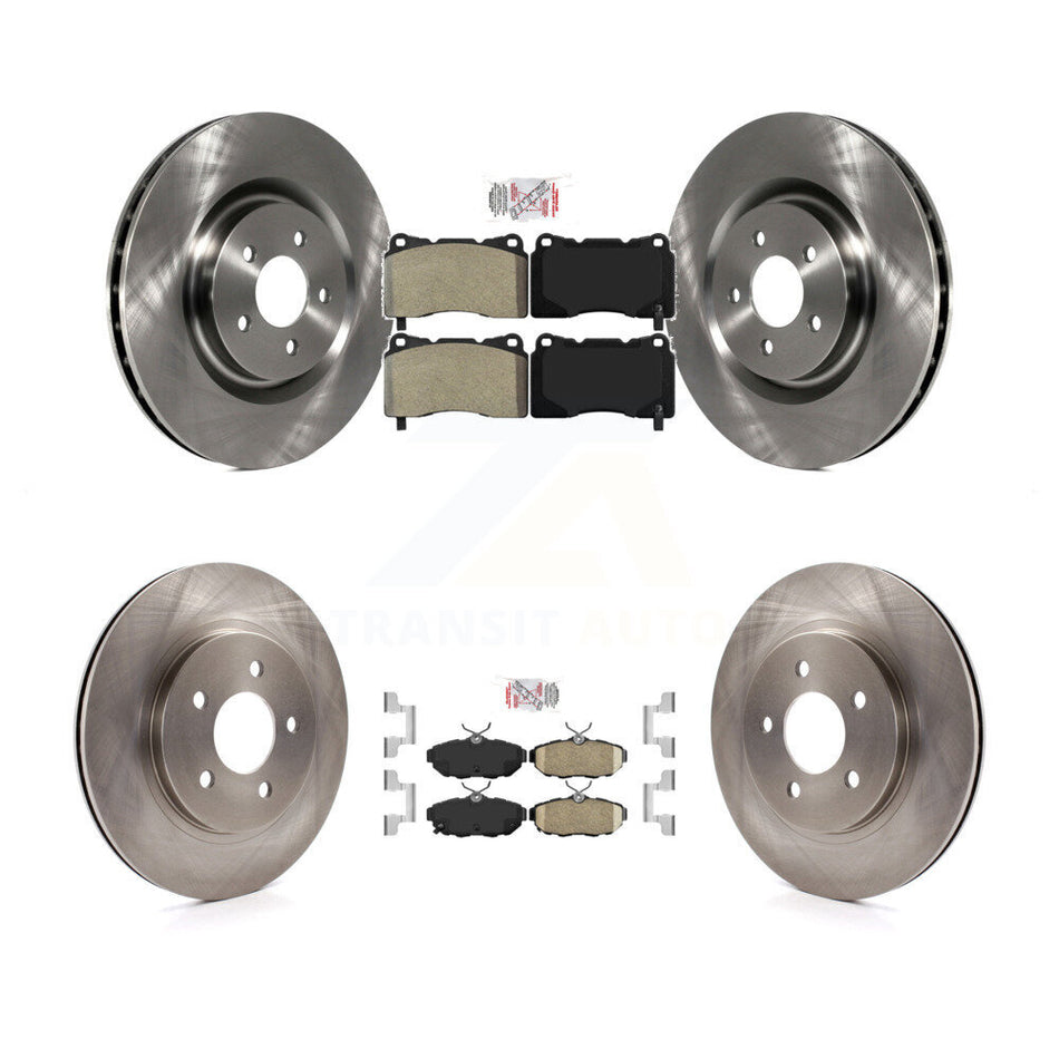 Front Semi-Metallic Rear Ceramic Pads And Disc Brake Rotors Kit For Ford Mustang K8A-101462