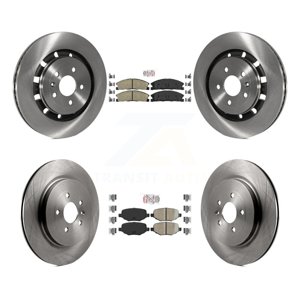 Front Rear Ceramic Pad Brake Rotors Kit For Ford Explorer Police Interceptor Utility Flex K8A-101480