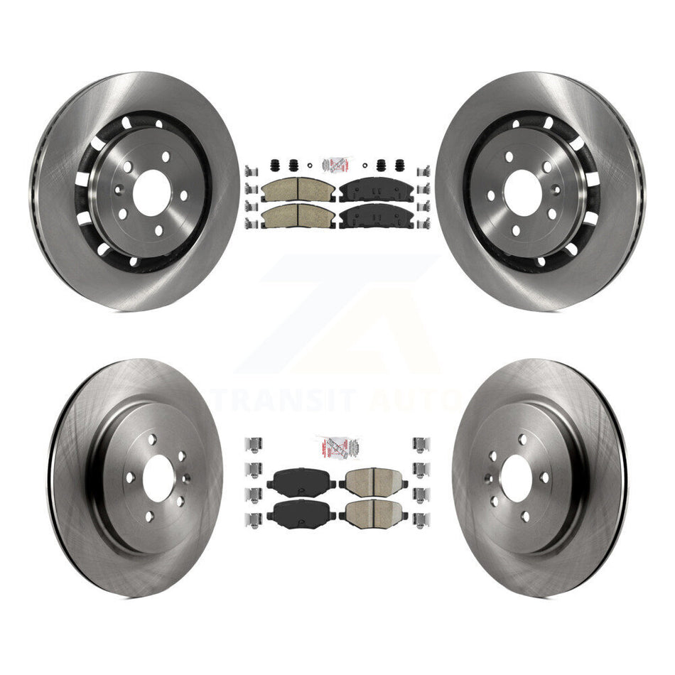Front Rear Ceramic Pad Brake Rotors Kit For Ford Explorer Police Interceptor Utility Flex K8A-101486