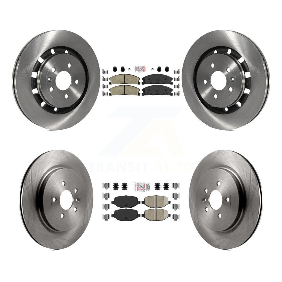 Front Rear Ceramic Pad Brake Rotors Kit For Ford Explorer Police Interceptor Utility Flex K8A-101487