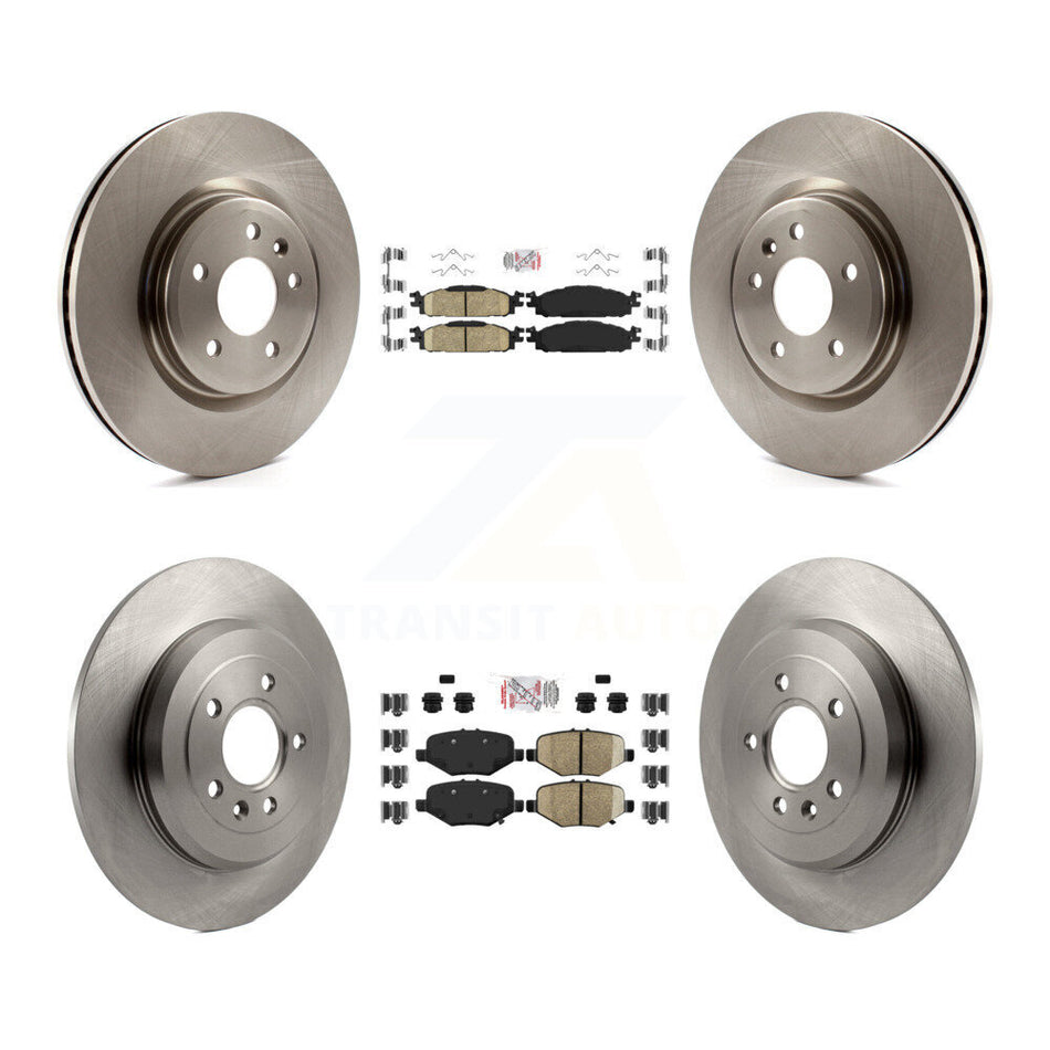 Front Ceramic Rear Semi-Metallic Pad Brake Rotors Kit For Ford Explorer Limited/Sport/XLT K8A-101489