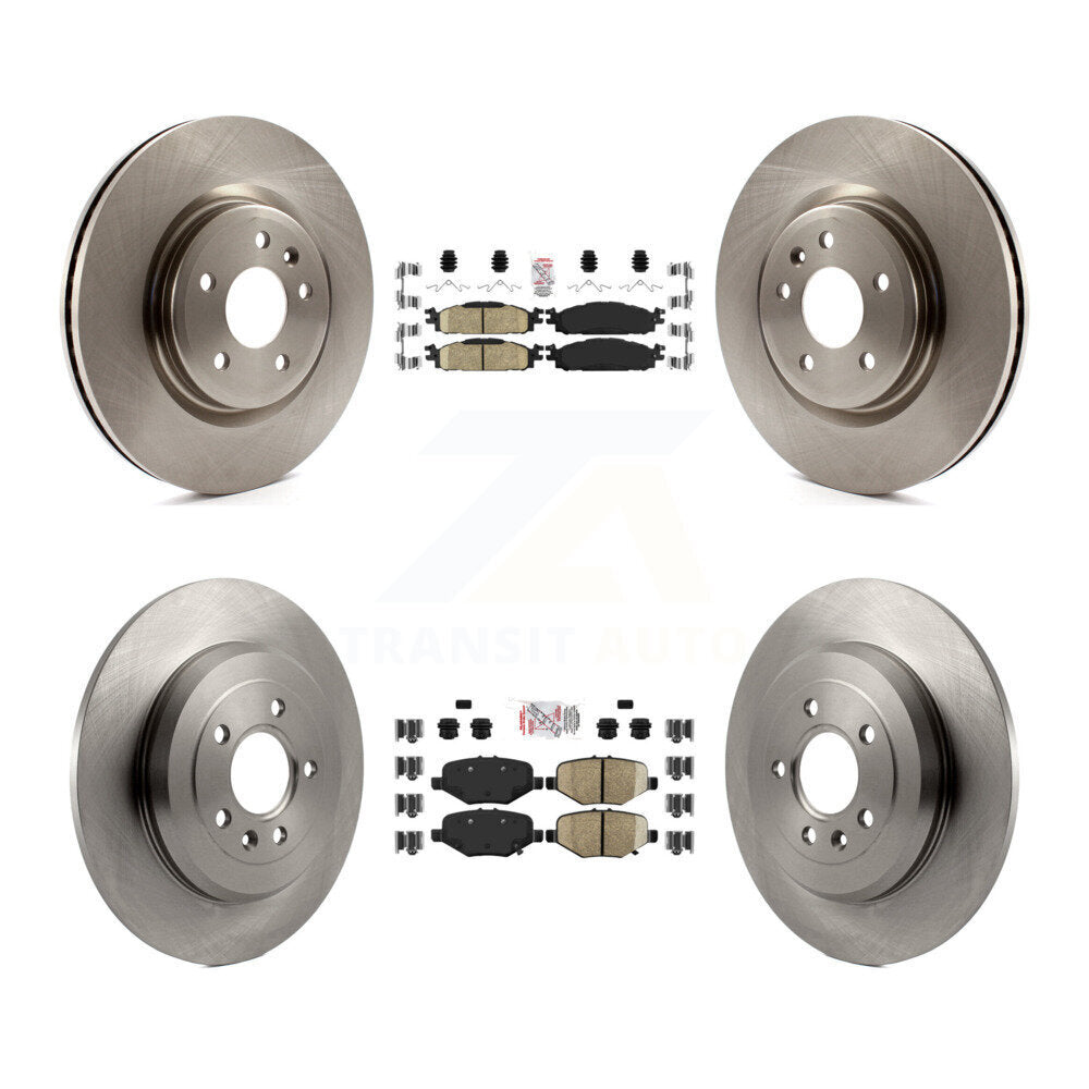 Front Ceramic Rear Semi-Metallic Pad Brake Rotors Kit For Ford Explorer Limited/Sport/XLT K8A-101495
