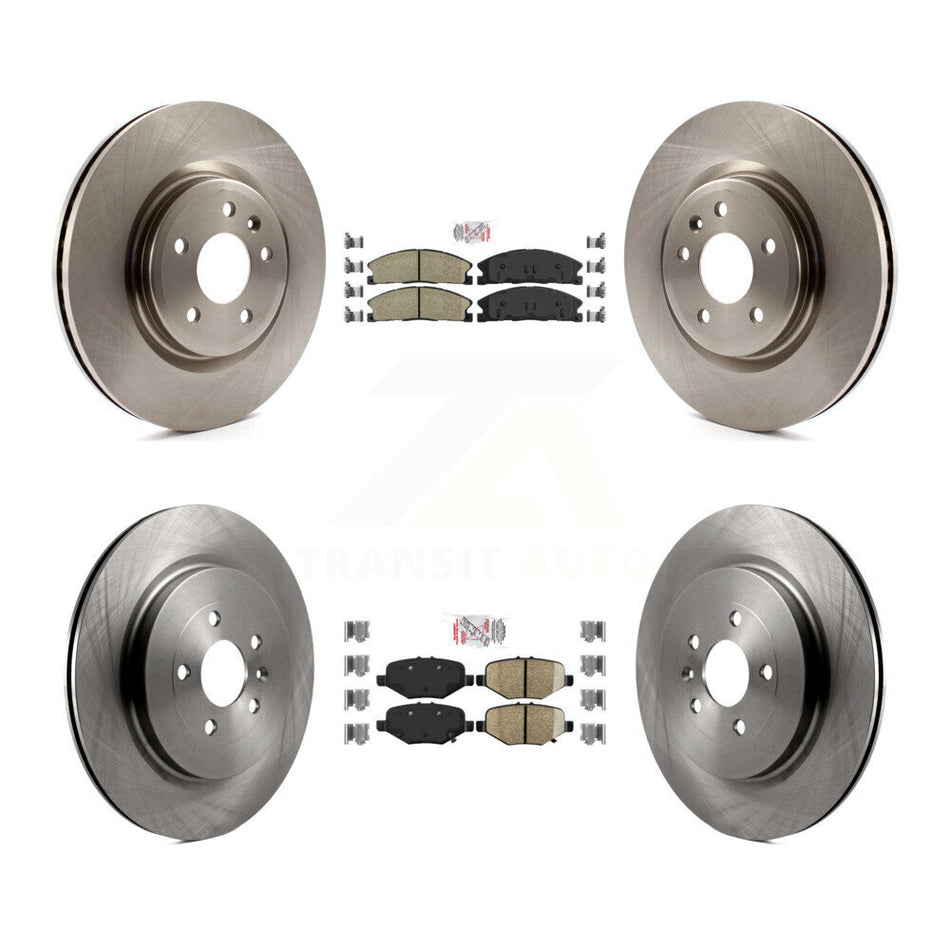 Front Rear Ceramic Pad Brake Rotors Kit For 13 Ford Explorer Sport With Heavy Duty Brakes K8A-101508