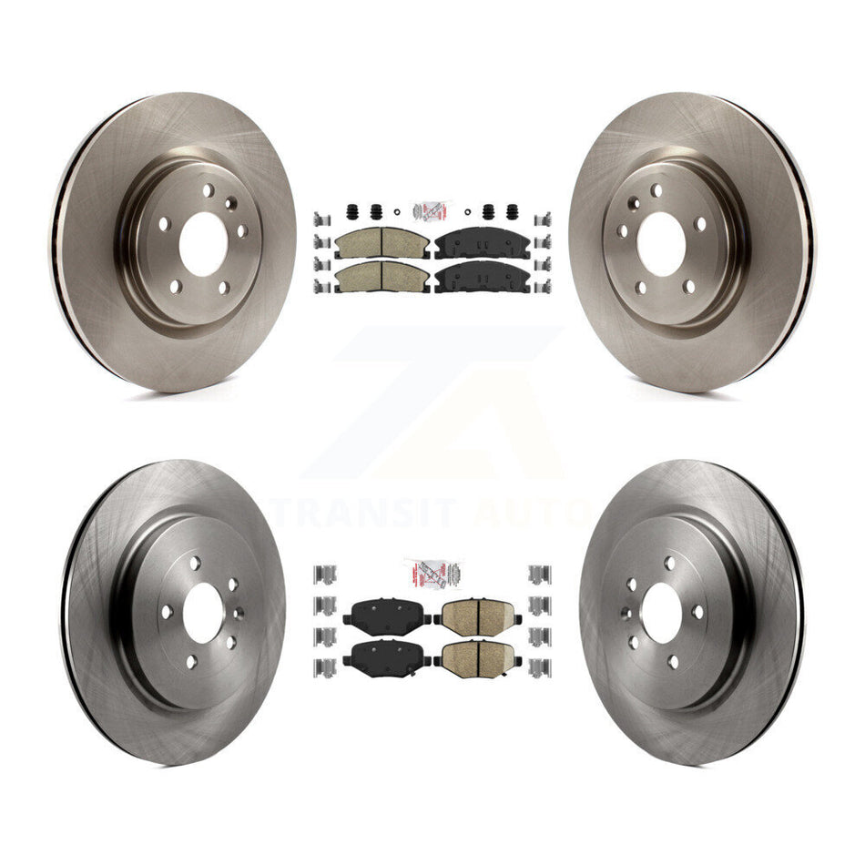 Front Rear Ceramic Pad Brake Rotors Kit For 13 Ford Explorer Sport With Heavy Duty Brakes K8A-101516