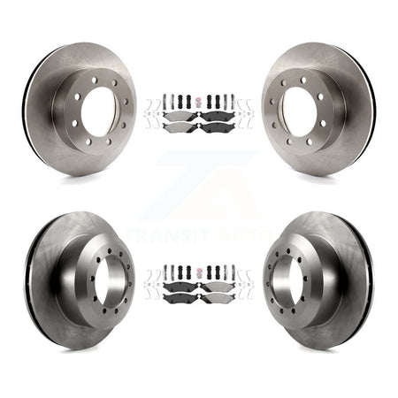 Front Rear Semi-Metallic Pad & Disc Brake Rotor Kit For Ford E-550 Super Duty F-450 F-550 K8A-101523