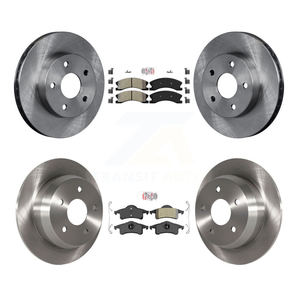 Front Rear Semi-Metallic Pads And Disc Brake Rotors Kit For Jeep Grand Cherokee K8A-101539