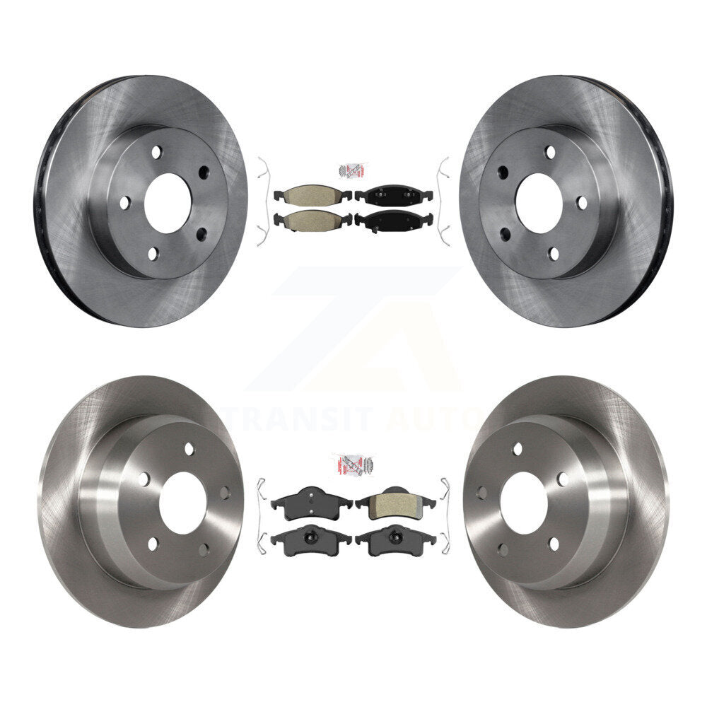 Front Rear Semi-Metallic Pads And Disc Brake Rotors Kit For Jeep Grand Cherokee K8A-101540