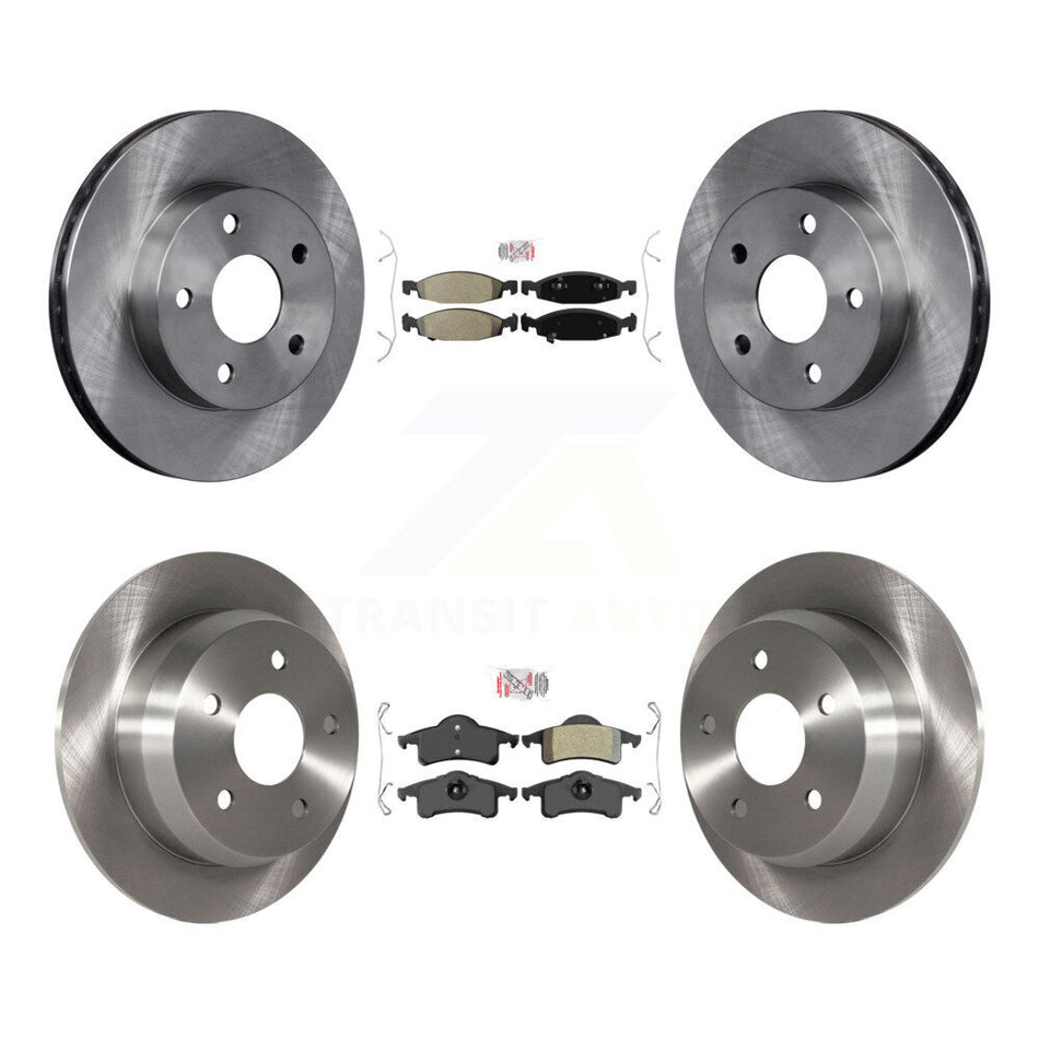 Front Rear Semi-Metallic Pads And Disc Brake Rotors Kit For Jeep Grand Cherokee K8A-101540