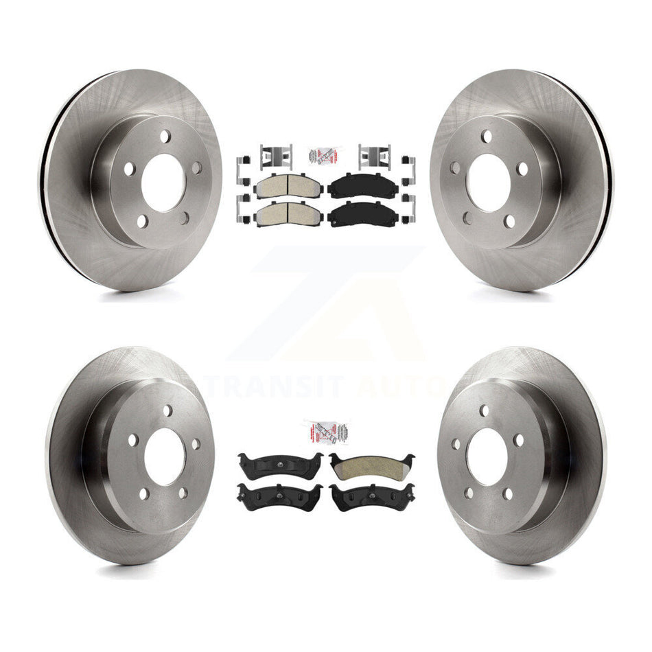 Front Rear Semi-Metallic Pad Brake Rotor Kit For Ford Ranger Explorer Mercury Mountaineer K8A-101543