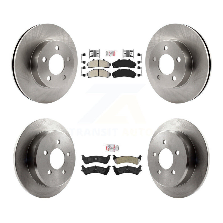 Front Rear Semi-Metallic Pad Brake Rotor Kit For Ford Ranger Explorer Mercury Mountaineer K8A-101543