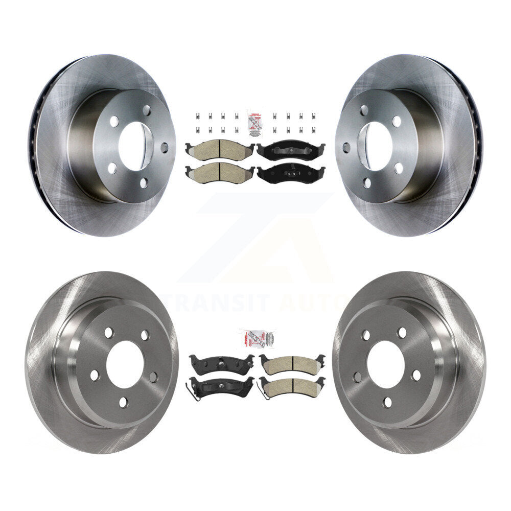 Front Rear Semi-Metallic Pads And Disc Brake Rotors Kit For Jeep Grand Cherokee K8A-101583