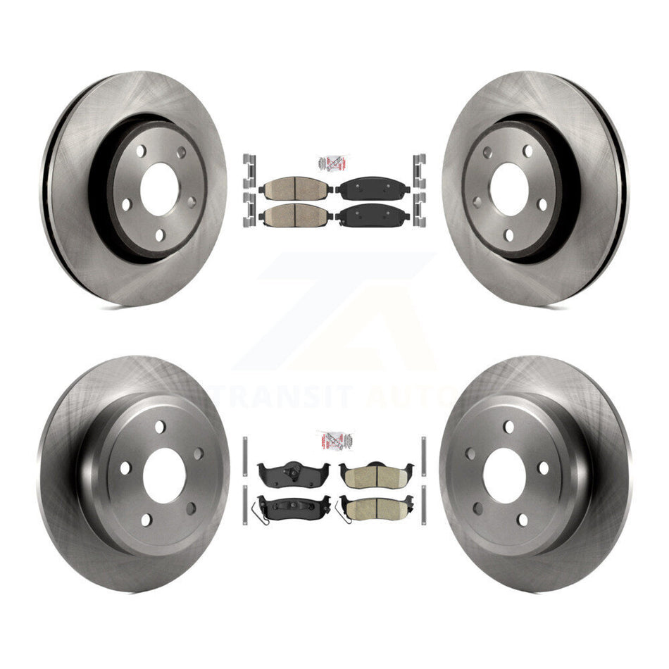Front Rear Ceramic Pads And Disc Brake Rotors Kit For Jeep Grand Cherokee Commander K8A-101584