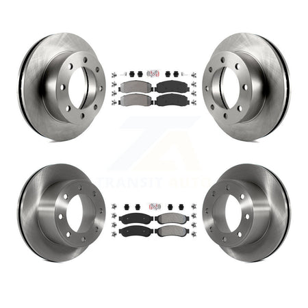 Front Rear Semi-Metallic Pad And Disc Brake Rotor Kit For Ford F-350 Super Duty F-250 4WD K8A-101605