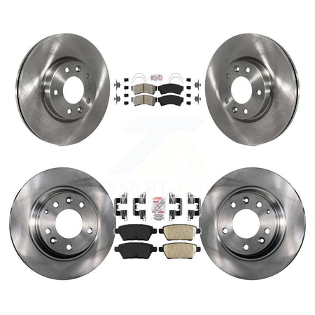 Front Semi-Metallic Rear Ceramic Pad Brake Rotors Kit For Ford Fusion Mazda 6 Lincoln MKZ K8A-101616