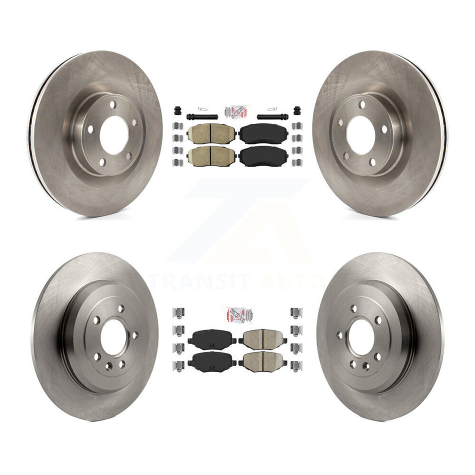 Front Rear Ceramic Pads And Disc Brake Rotors Kit For Ford Edge Lincoln MKX K8A-101621