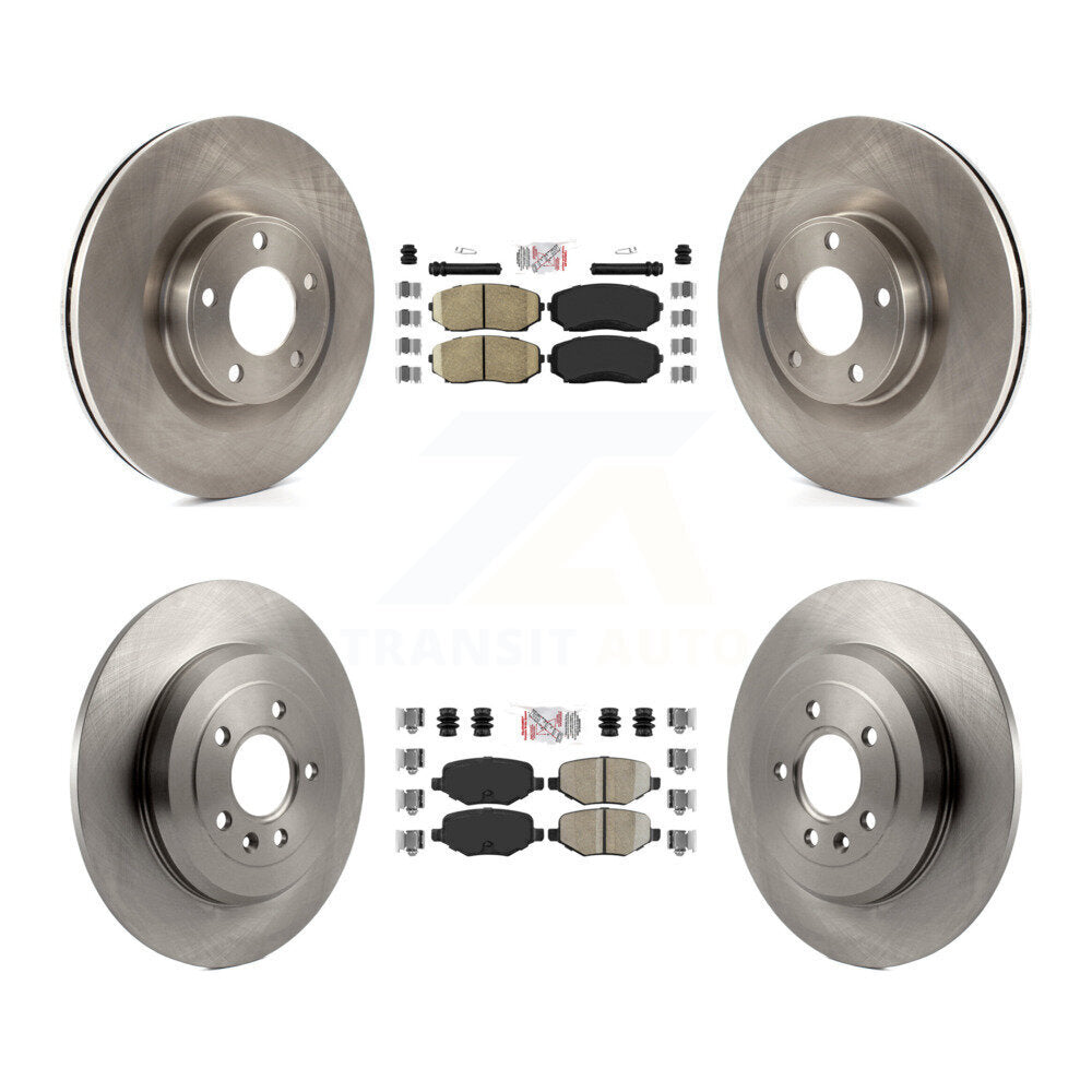Front Rear Ceramic Pads And Disc Brake Rotors Kit For Ford Edge Lincoln MKX K8A-101623