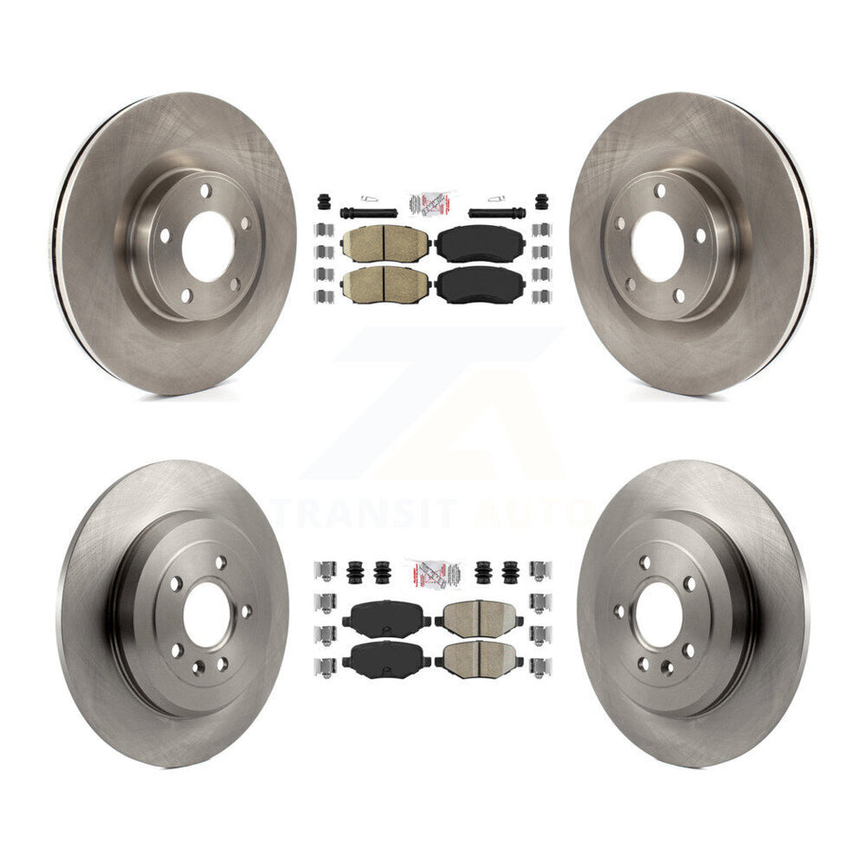Front Rear Ceramic Pads And Disc Brake Rotors Kit For Ford Edge Lincoln MKX K8A-101623