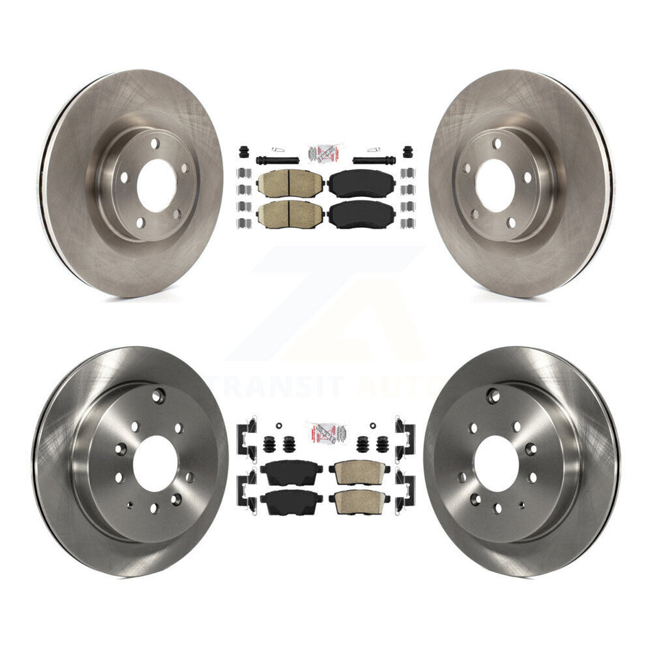 Front Rear Ceramic Pads And Disc Brake Rotors Kit For Ford Edge Lincoln MKX K8A-101625