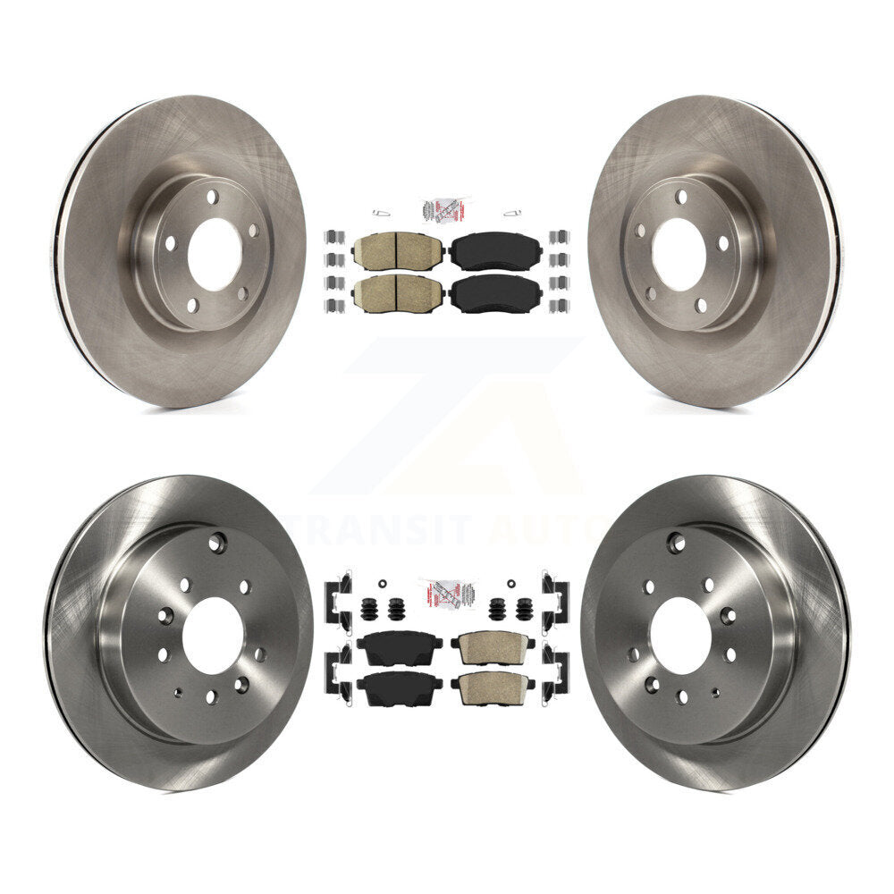 Front Rear Ceramic Pads And Disc Brake Rotors Kit For Ford Edge Lincoln MKX K8A-101627