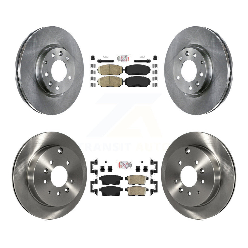 Front Rear Ceramic Pads And Disc Brake Rotors Kit For Mazda CX-7 Ford Edge Lincoln MKX K8A-101629