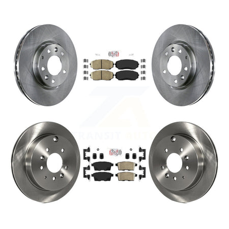 Front Rear Ceramic Pads And Disc Brake Rotors Kit For Mazda CX-7 Ford Edge Lincoln MKX K8A-101631