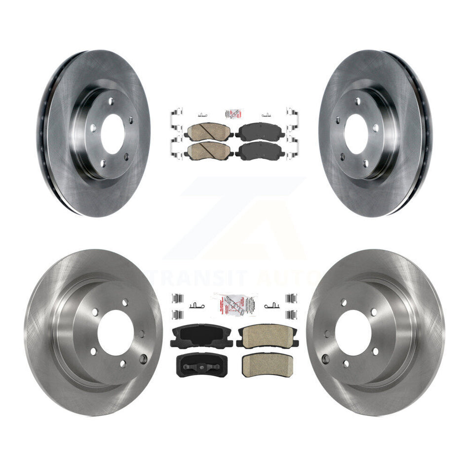 Front Rear Ceramic Pad Brake Rotor Kit For Jeep Mitsubishi Patriot Lancer Compass Sebring K8A-101634