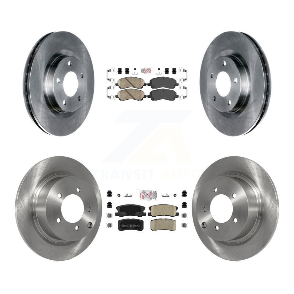 Front Rear Ceramic Pad Brake Rotor Kit For Jeep Mitsubishi Patriot Lancer Compass Sebring K8A-101635