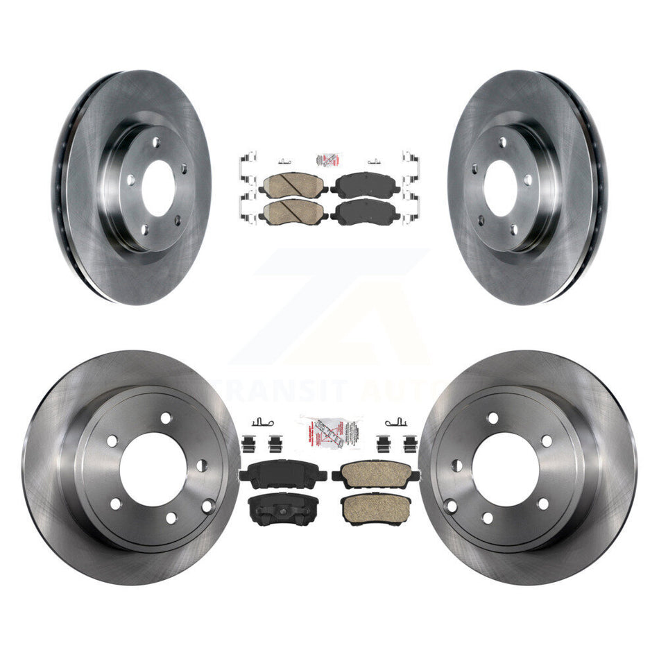 Front Rear Ceramic Pad & Brake Rotors Kit For Jeep Patriot Compass Dodge Caliber Chrysler K8A-101637