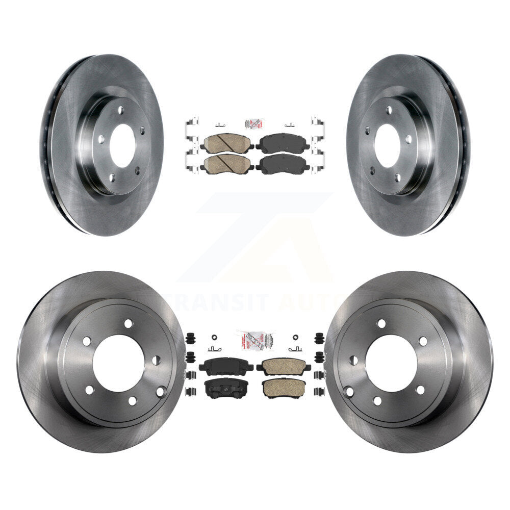 Front Rear Ceramic Pad & Brake Rotors Kit For Jeep Patriot Compass Dodge Caliber Chrysler K8A-101638