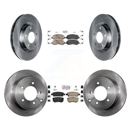 Front Rear Ceramic Pad & Brake Rotors Kit For Jeep Patriot Compass Dodge Caliber Chrysler K8A-101638