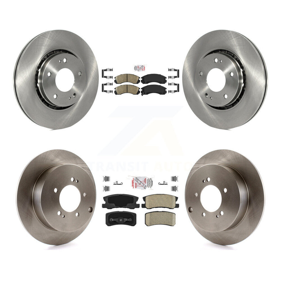 Front Rear Ceramic Pads And Disc Brake Rotors Kit For Mitsubishi Lancer K8A-101647