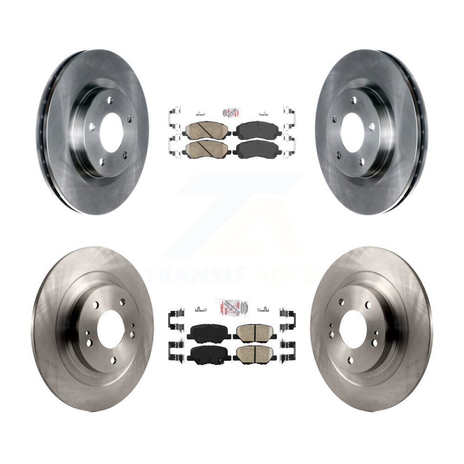 Front Rear Ceramic Pads And Disc Brake Rotors Kit For Mitsubishi RVR Outlander Sport K8A-101648