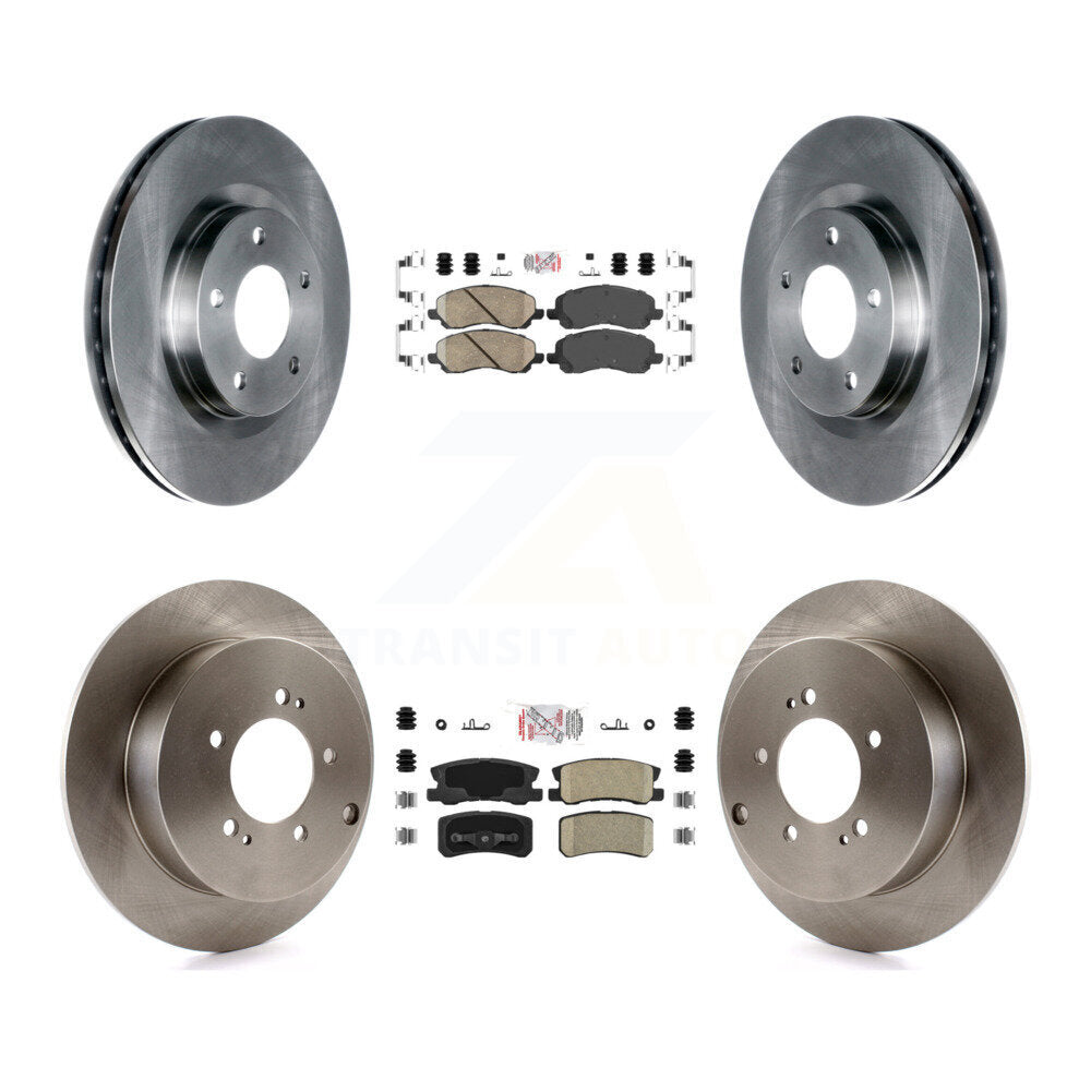 Front Rear Ceramic Pads And Disc Brake Rotors Kit For Mitsubishi Outlander K8A-101660