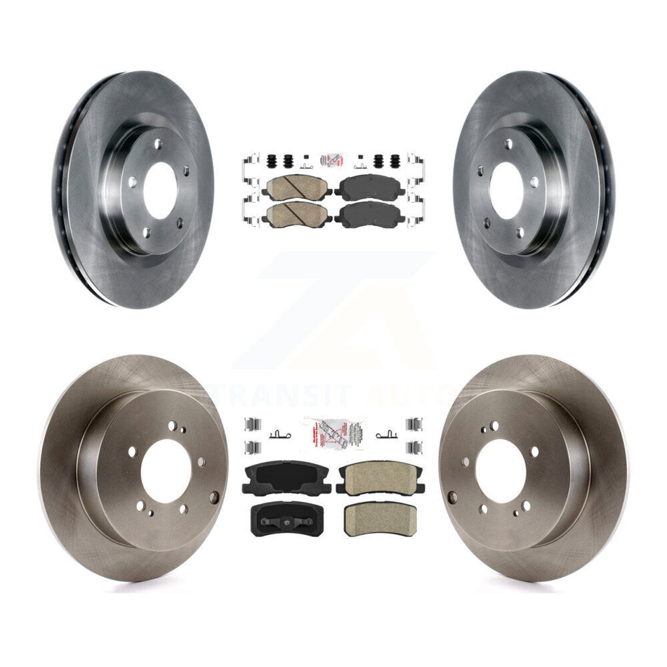 Front Rear Ceramic Pads And Disc Brake Rotors Kit For Mitsubishi Outlander K8A-101661
