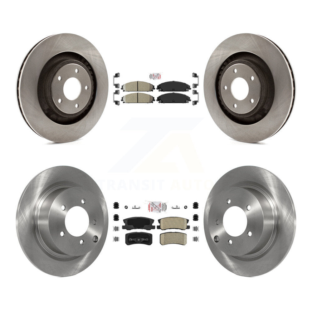 Front Rear Ceramic Pad Brake Rotors Kit For Dodge Caliber With 340mm Diameter Rotor K8A-101670