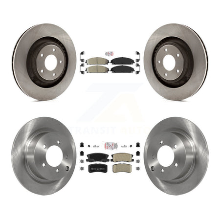 Front Rear Ceramic Pad Brake Rotors Kit For Dodge Caliber With 340mm Diameter Rotor K8A-101670