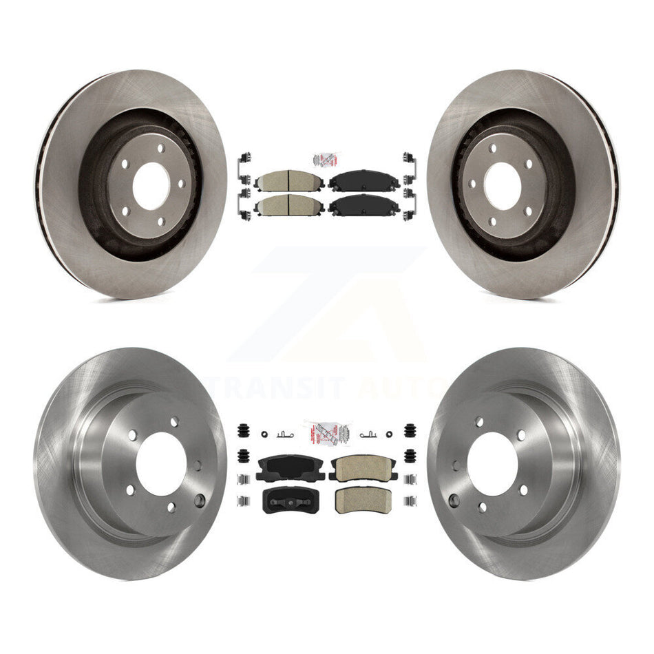 Front Rear Ceramic Pad Brake Rotors Kit For Dodge Caliber With 340mm Diameter Rotor K8A-101670