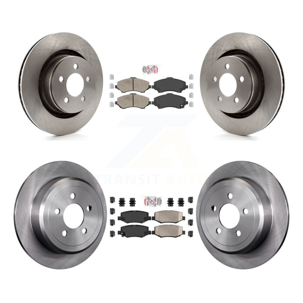 Front Rear Ceramic Pads And Disc Brake Rotors Kit For Jeep Liberty Dodge Nitro K8A-101686