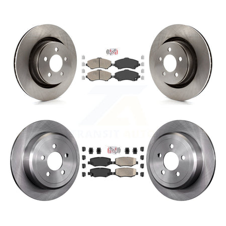 Front Rear Ceramic Pads And Disc Brake Rotors Kit For Jeep Liberty Dodge Nitro K8A-101686