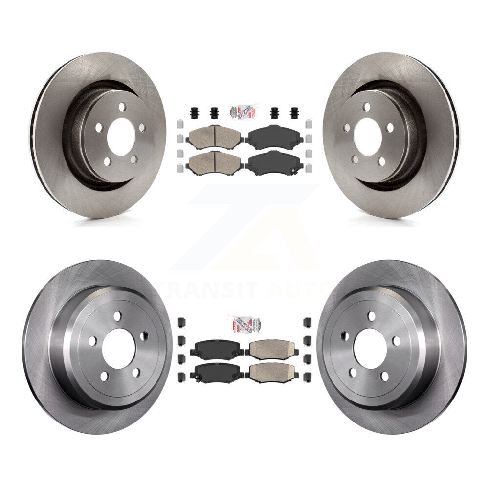 Front Rear Ceramic Pads And Disc Brake Rotors Kit For Jeep Liberty Dodge Nitro K8A-101689