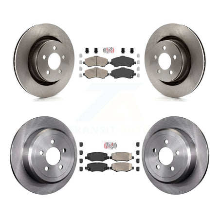 Front Rear Ceramic Pads And Disc Brake Rotors Kit For Jeep Liberty Dodge Nitro K8A-101689