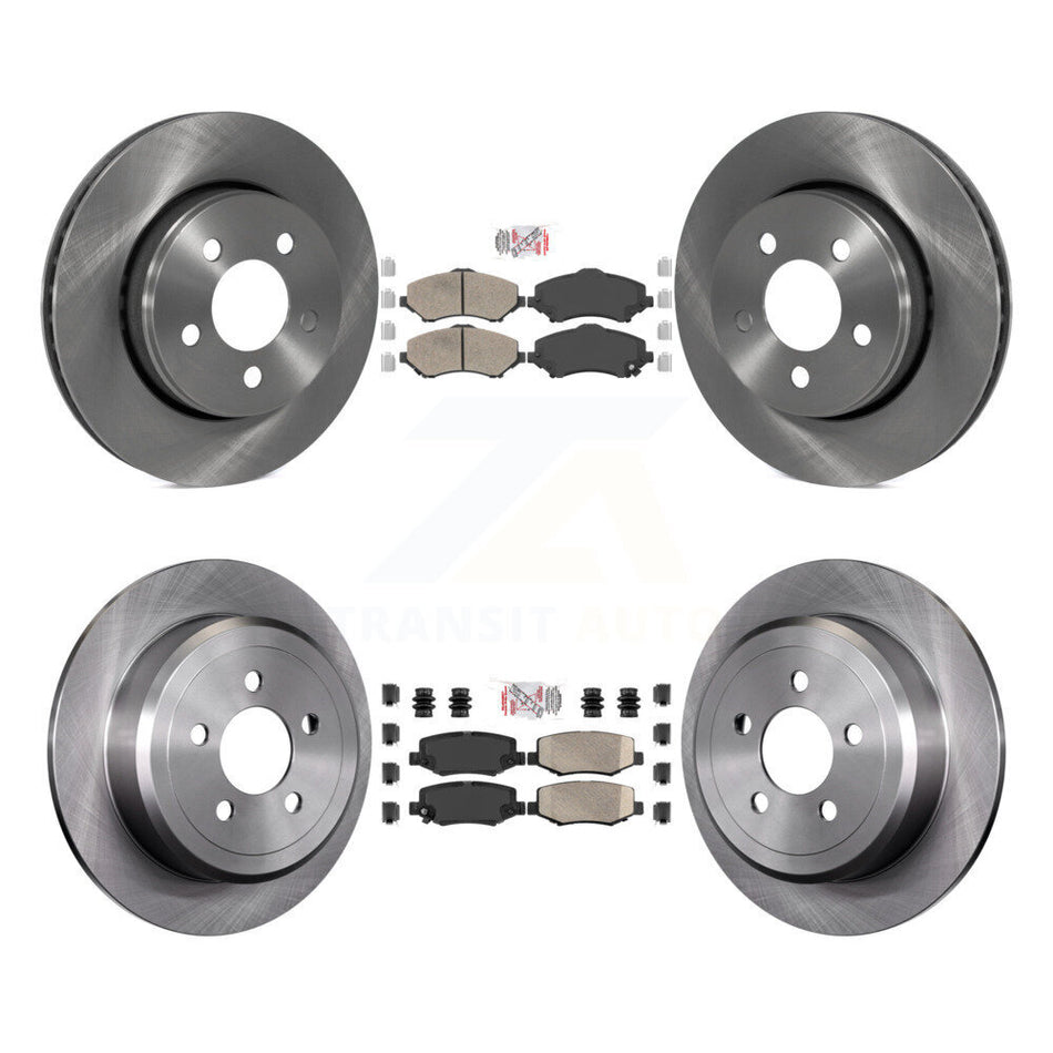 Front Rear Ceramic Pads And Disc Brake Rotors Kit For Jeep Liberty Dodge Nitro K8A-101690