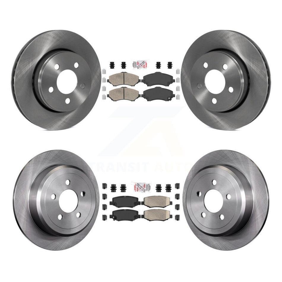 Front Rear Ceramic Pads And Disc Brake Rotors Kit For Jeep Liberty Dodge Nitro K8A-101692