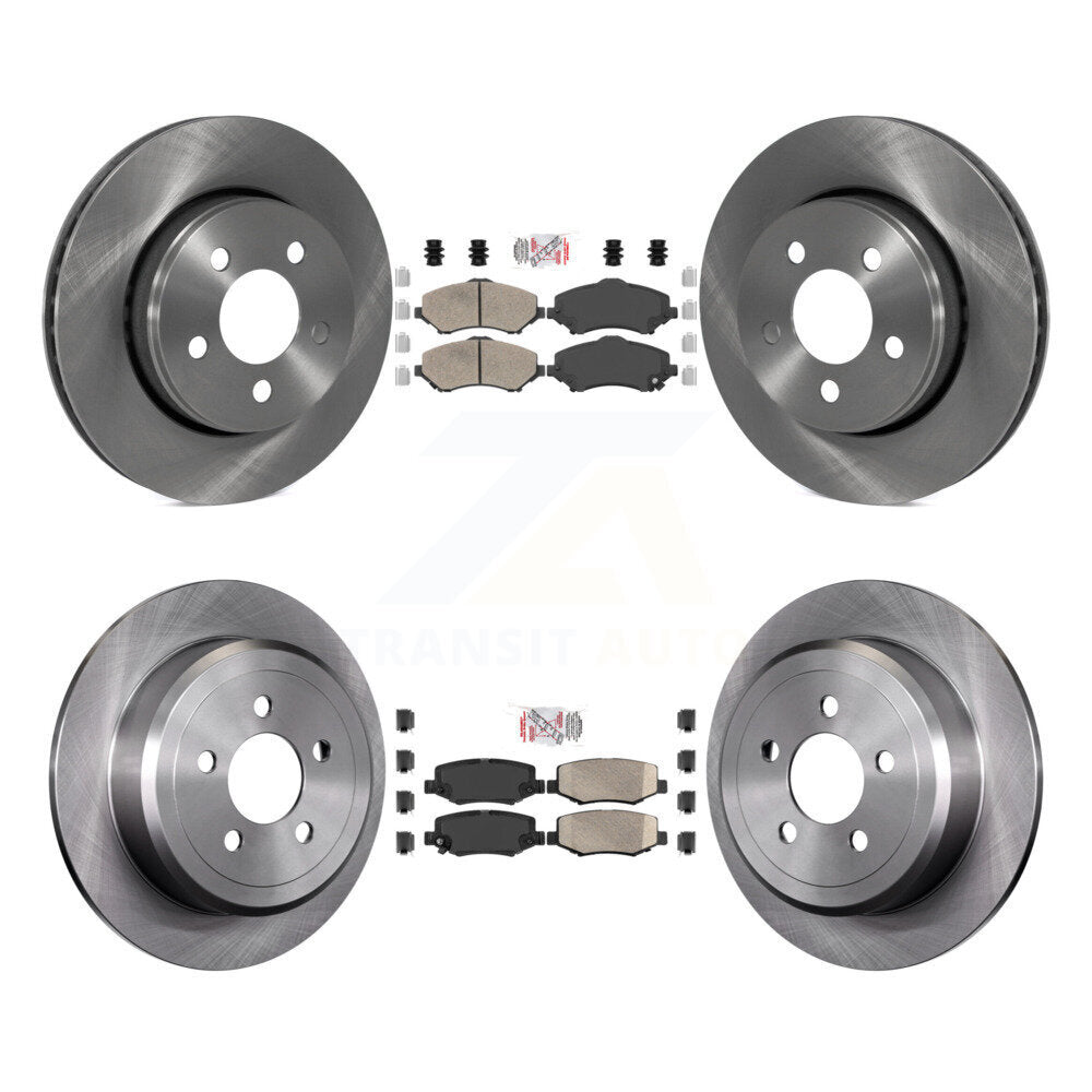 Front Rear Ceramic Pads And Disc Brake Rotors Kit For Jeep Liberty Dodge Nitro K8A-101693