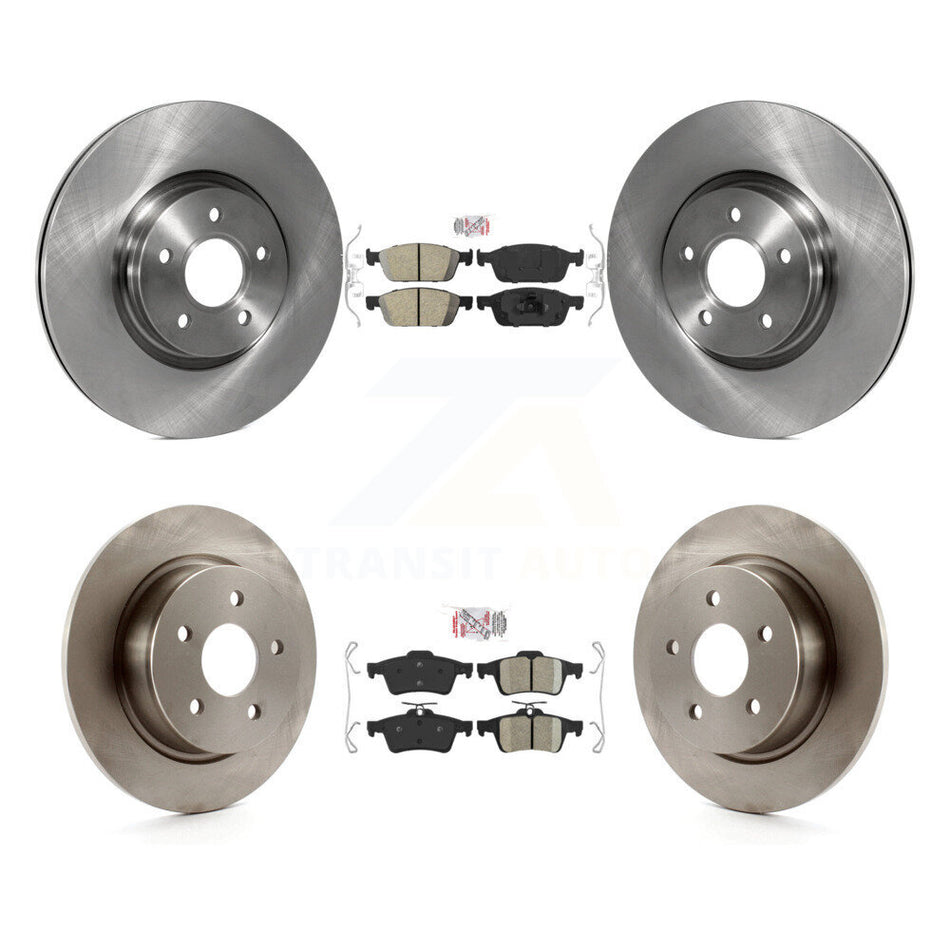 Front Rear Ceramic Pads And Disc Brake Rotors Kit For Ford Escape Transit Connect K8A-101734